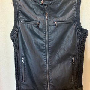 fried denim vest
